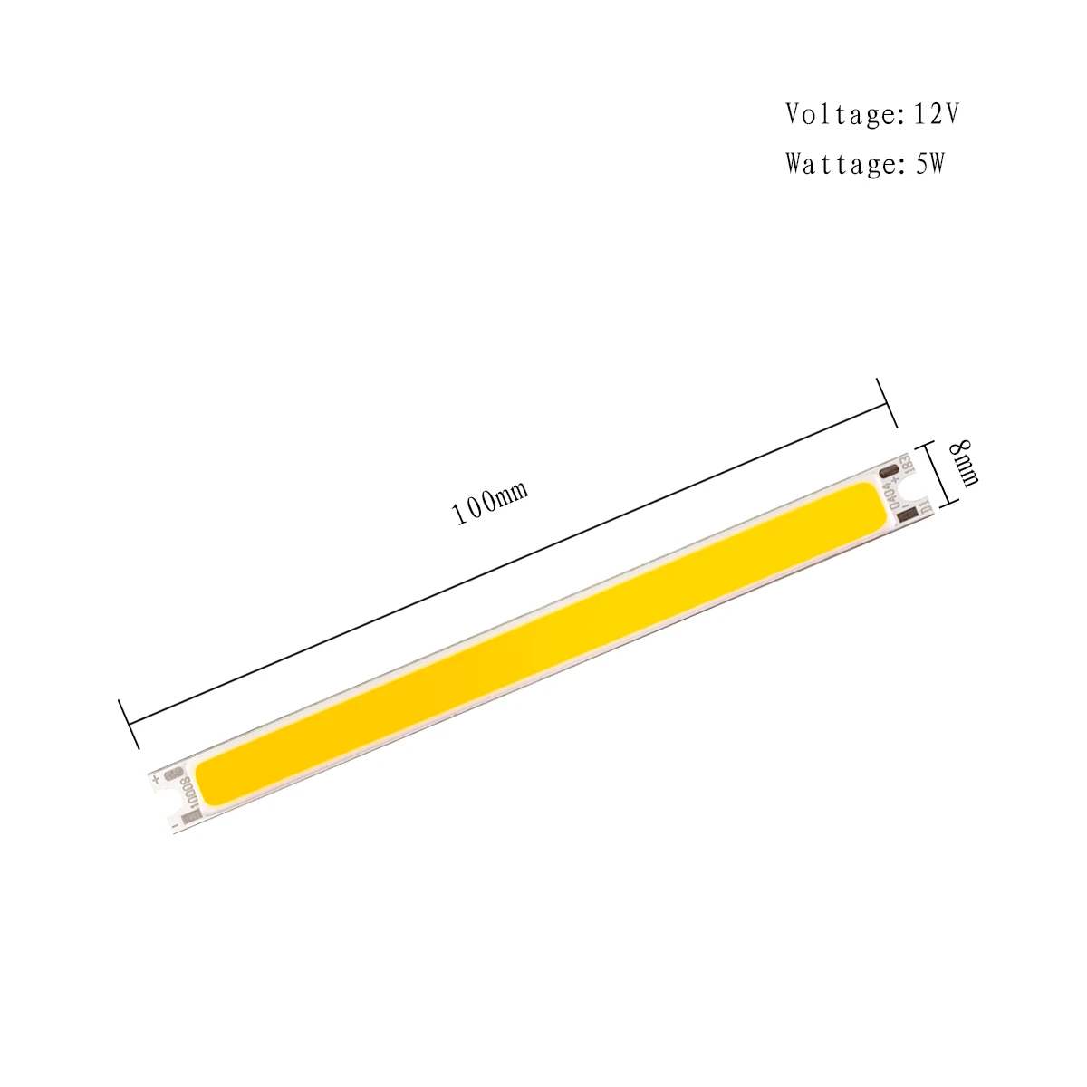 100*8MM-0404 5W Chip DC12-14V do światło halogenowe LED zimny biały ciepły lodowy blękit DIY lampa LED reflektor oświetlenie domu