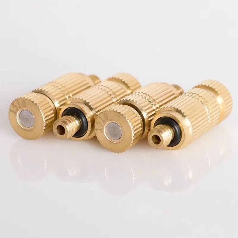 5Pcs 0.1-0.8Mm Brass High-pressure Misting Nozzle Atomazition Sprayers Outdoor Industry