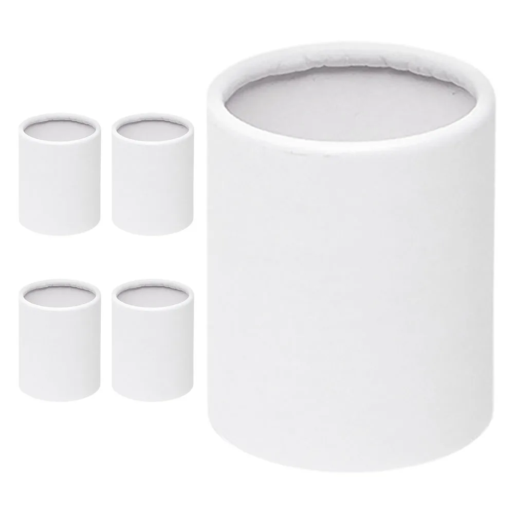 

5pcs Mini Hug Flower Packaging Buckets Round Structure Small Cardboard Bouquet Holder Floral Arrangement Paper Boxes for Flowers