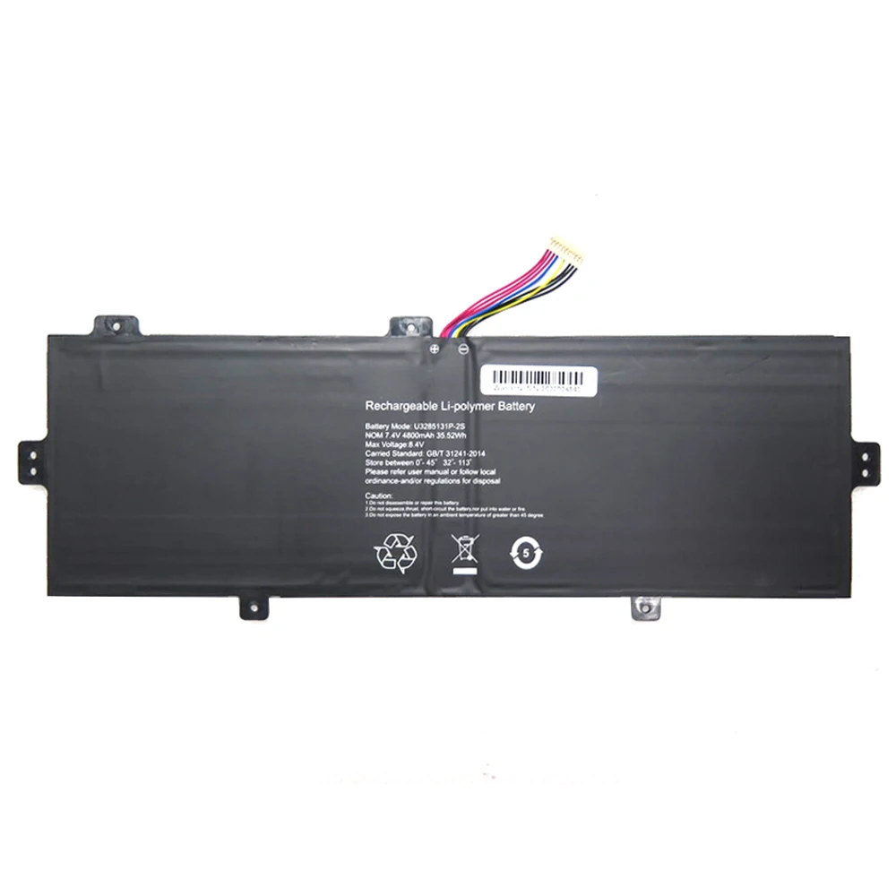 Laptop Battery U3285131P-2S 7.4V 4800mAh 35.52Wh 10PIN 9Lines New