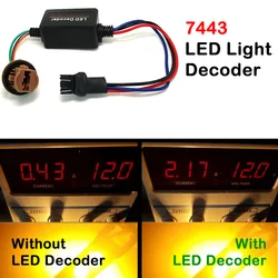 T20 7443 LED Light Error Decoder Load Resistor Hyper Flash Canceller