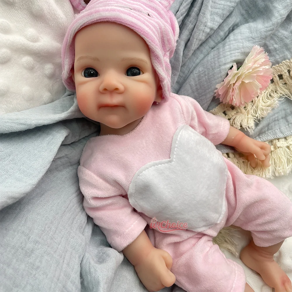 

30CM Bettie Doll Full Solid Silicone Reborn Baby Doll Girl Washable Body Lifelike Soft Body Micro Preemie Christmas Gift