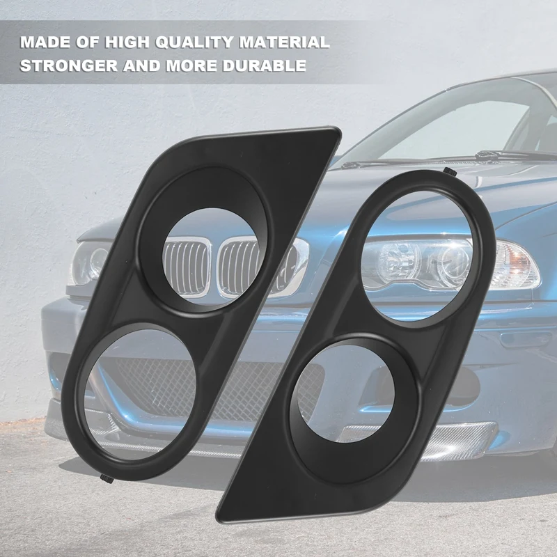 Car Front Bumper Fog Lamp Shade Double Hole Cover For Bmw E46 M3 2001-2006