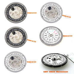 NH34 NH35 NH36 Janpan GMT Automatic Movement Crown at 3.0 3.8 oclock High Accuracy Mechanical Movement for Men Watch Wrist Parts