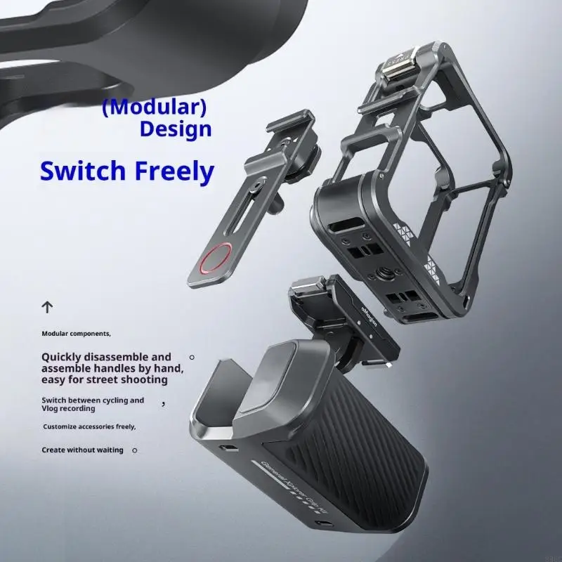 مقبض قابل للفصل من الألومنيوم قابل للتخصيص لمعدات تصوير المغامرات 896C #6