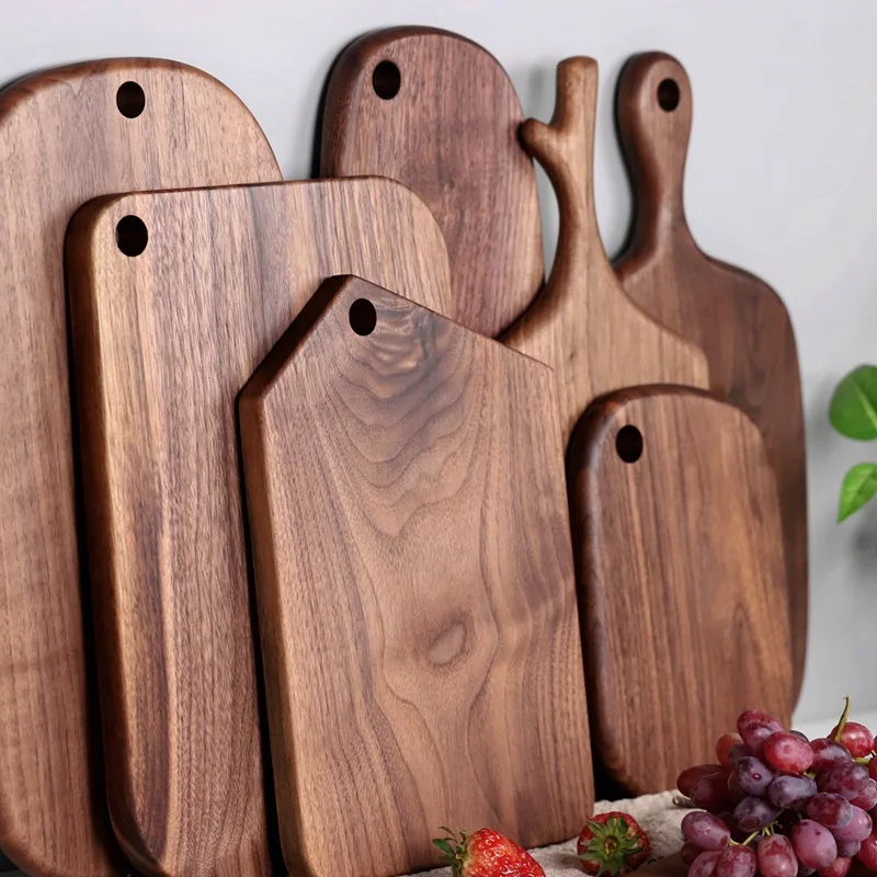 

chopping boards Solid wood cutting board black walnut pizza board whole wood steak bread board cutting vegetables fruit