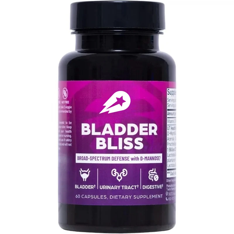 

Natural Cranberry And D-Mannose Formula Female Urethral Health Supplement 60 Capsules for Women's Urinary Tract Support