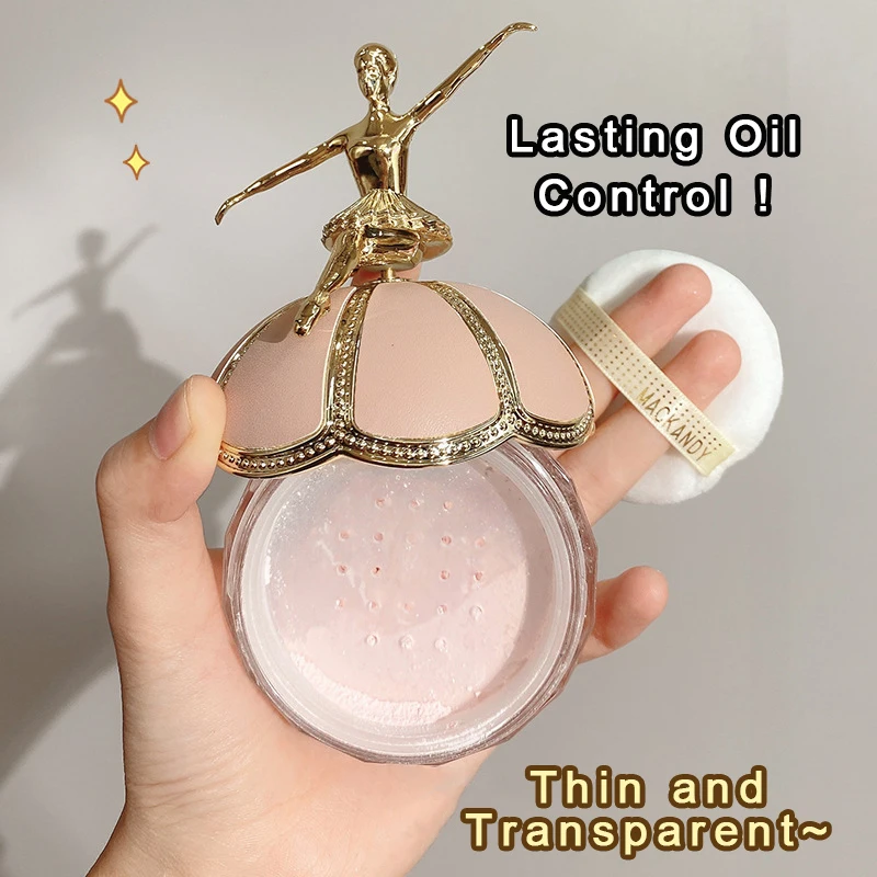 Air Ballerina Powder Cosmetics Oil Control Waterproof Compact Powder High Coverage Makeup Base Translucent Powder Large Capacity