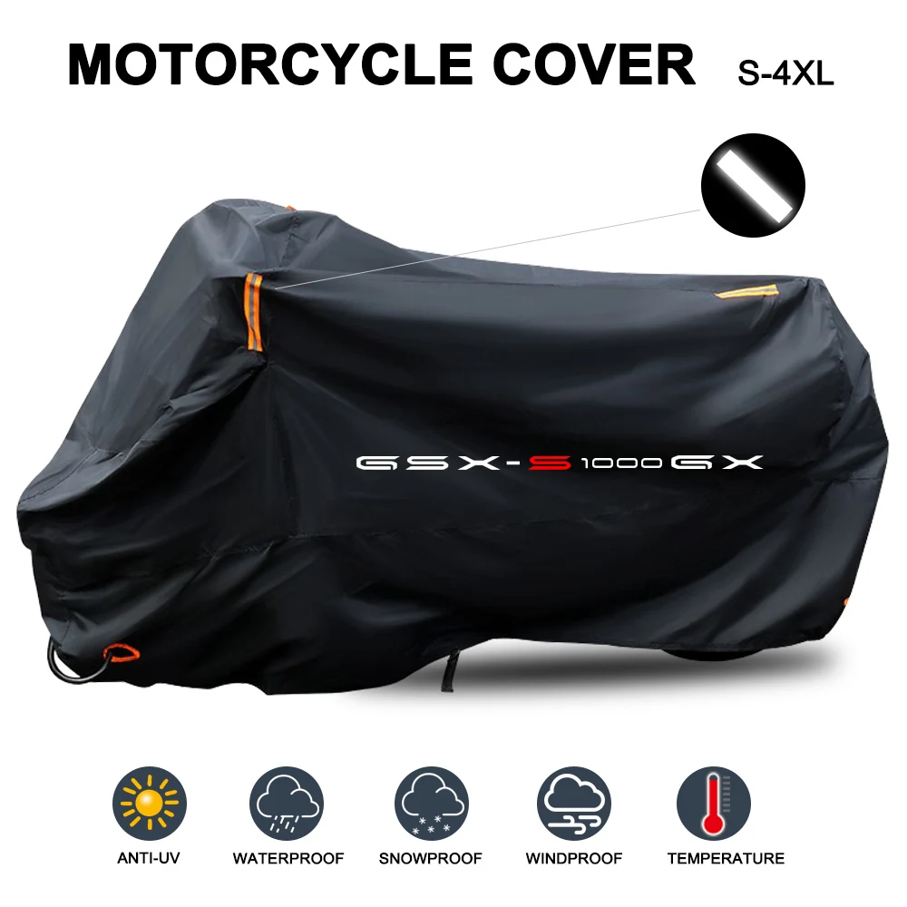 

Motorcycle Cover Waterproof Outdoor All Season Dustproof UV Protective Moto Rain Cover for GSX S1000GX GSXS1000 GX GSX-S1000