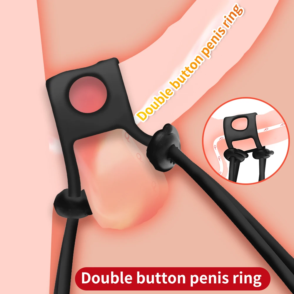 Samox Penis Ring Reusable Silicone Semen Cock Ring Penis Enlargement Delayed Ejaculation Sex Toys For Men