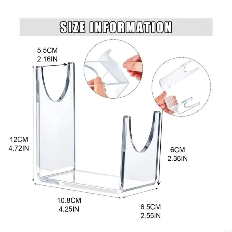 F92B 2x Shofar スタンド 透明アクリルスタンド Shofar 用 頑丈な Shofar ホーンスタンド 家の装飾用 ユダヤ人 Shofar ホルダー 剣用