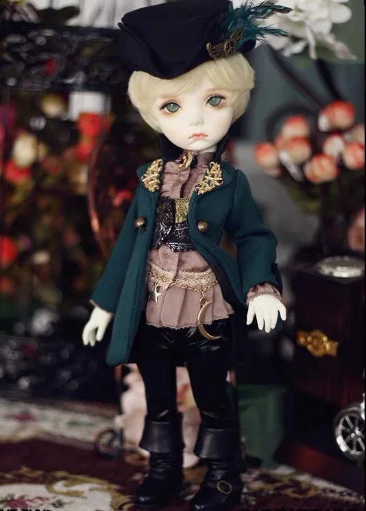 

Doll clothes 1/6 BJD uncle outerwear, hat, skirt, short pants, chain set free shipping