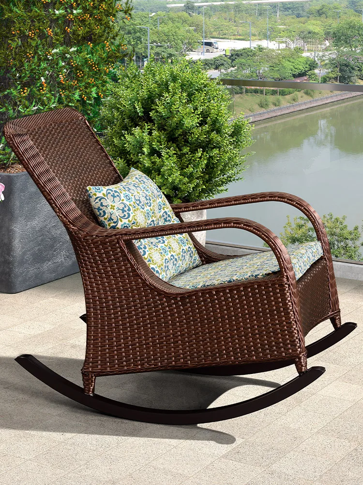 The product can be customized.Vine chair, rocking chair, lounge chair, adult household, elderly leisure chair, rocking