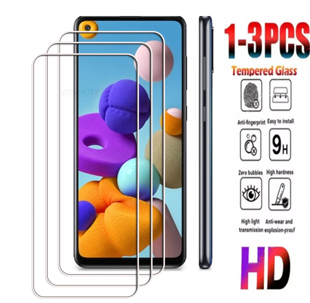 1-3PCS 9H Tempered Glass For Samsung Galaxy A21s 6.5" SamsungGalaxyA21s GalaxyA21s GalaxyA21 A21 Screen Protection Cover Film