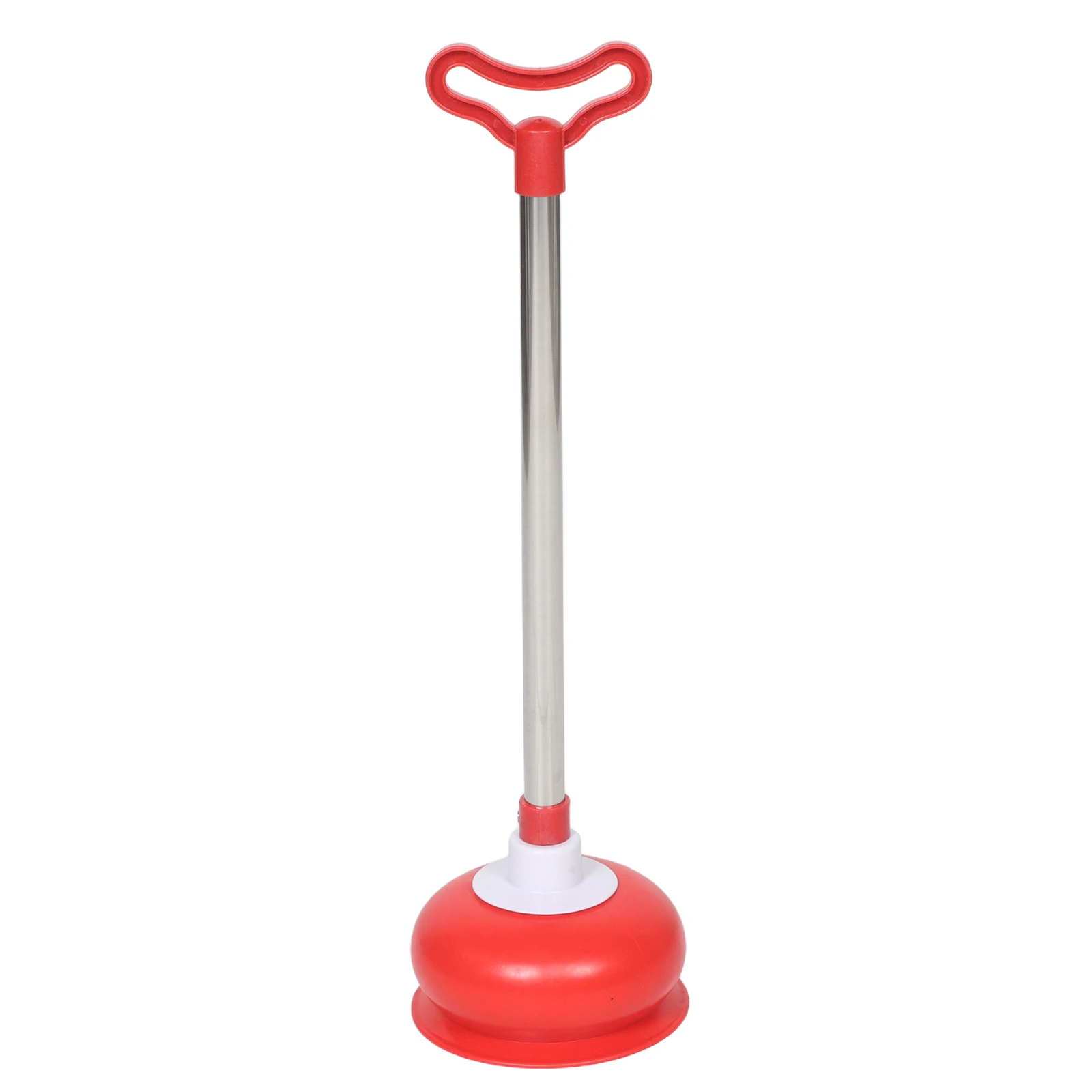 

Toilet Unclog Bathroom Plunger Drain Cleaner Tool Long Handle Stainless Steel Powerful For Home Kitchen Shower