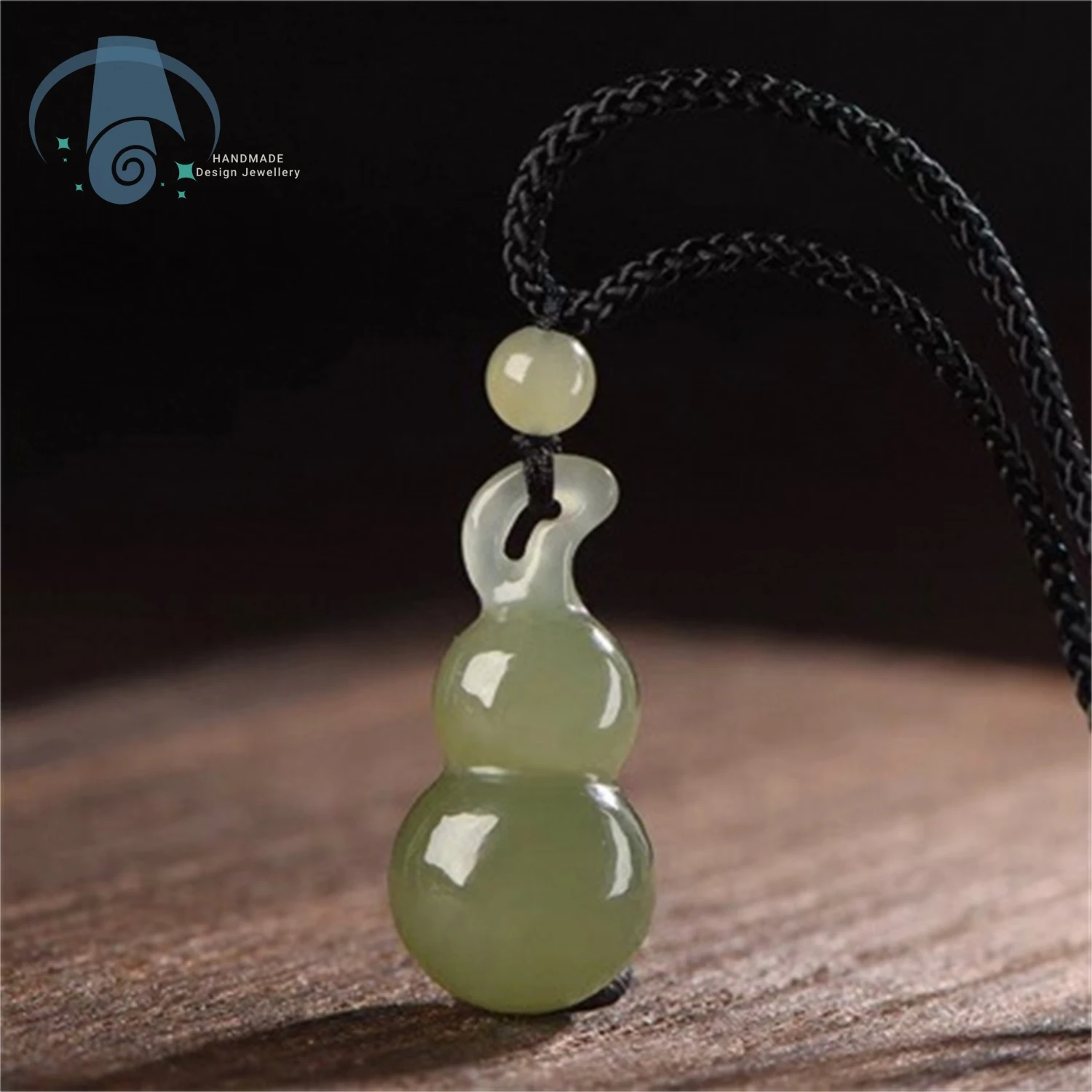 Chinese Traditional Hetian Jade Gourd Pendant with Double Blessings for Necklace Keychain Mobile Phone Charm Couple Jewelry Gift