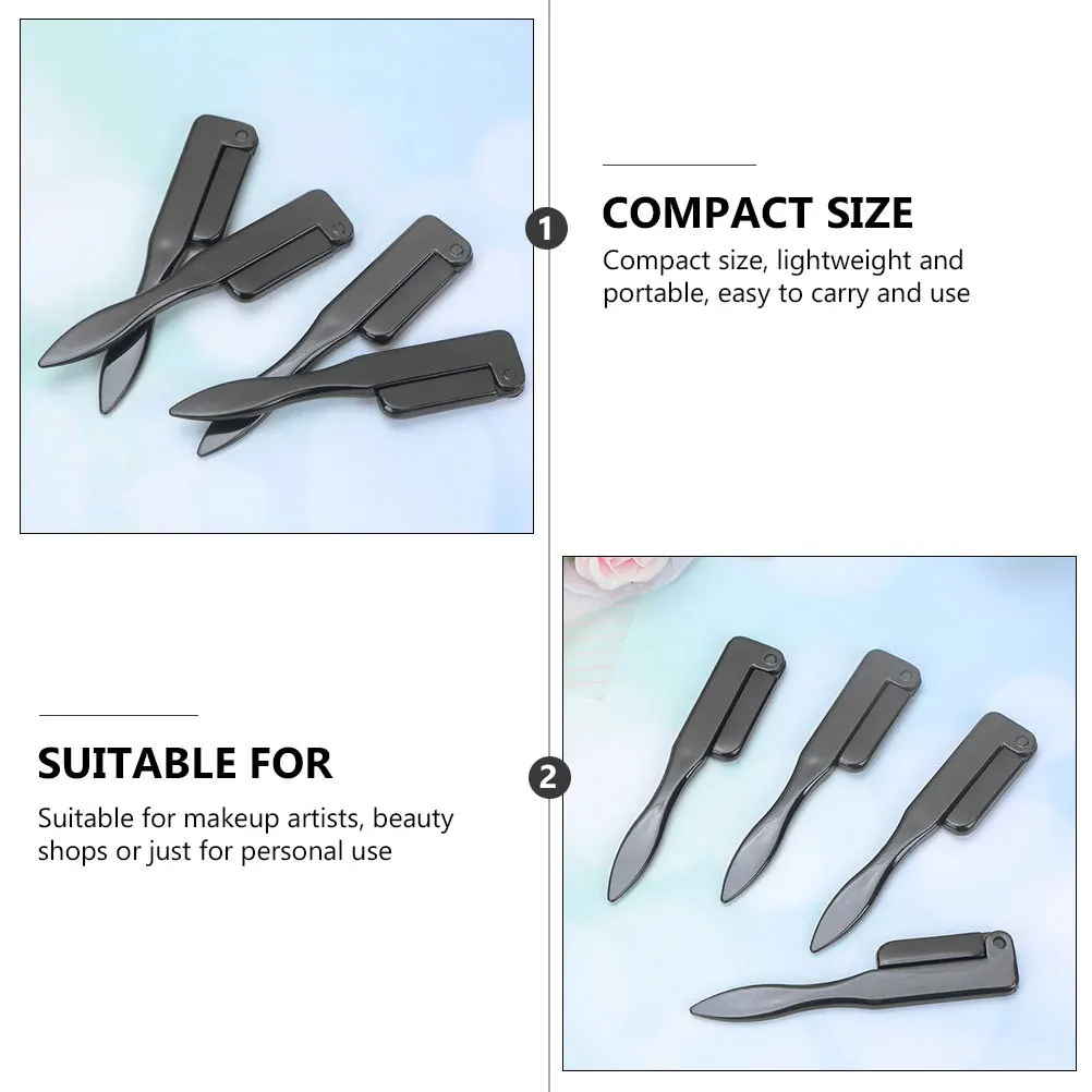 

4Pcs Brow Grooming Tool Foldable Makeup Eyebrow Brush Comb Compact Portable Brushes Suitable for Beginners Professionals Gift