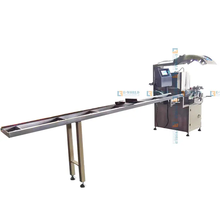 Auto length semi-automatic single head cutting saw for aluminum and PVC profile with supporting bar and PLC control system