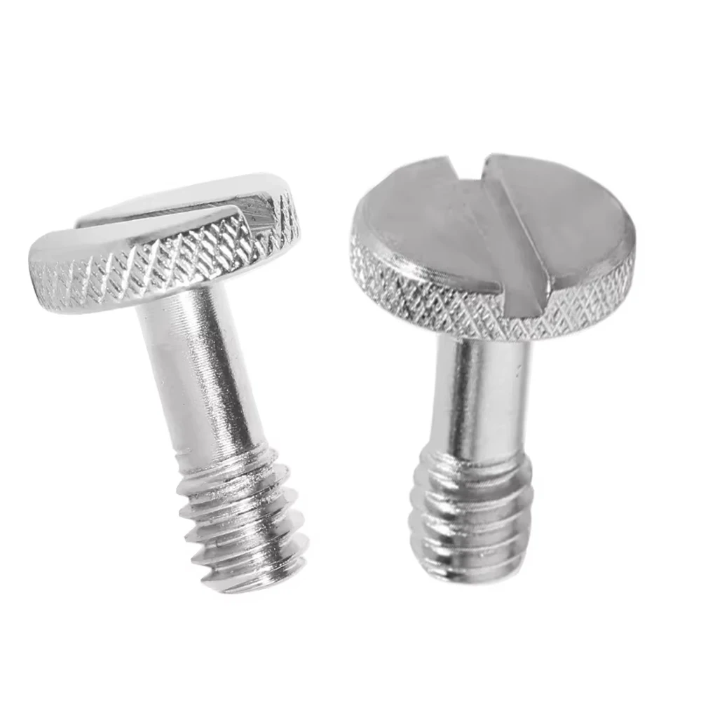 5 sztuk śruba aparatu z szybkozłączką 1/4-20 UNC DSLR śruba mocująca płytkę kompatybilna ze statywem głowica kulowa do montażu na głowicy fotograficznej