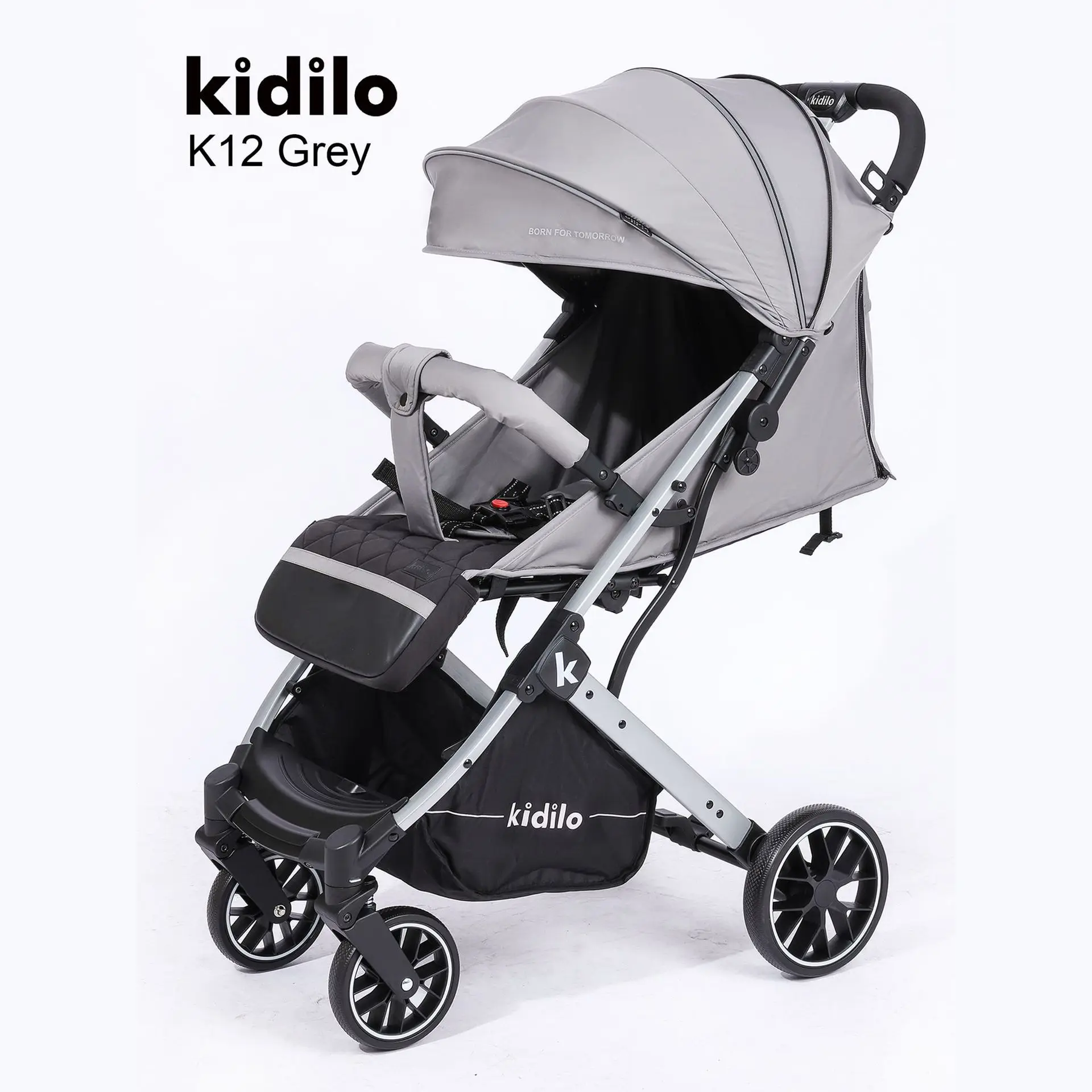 

Kidilo Baby Stroller Can Sit or Lie Down Lightweight One Click Folding Multi-functional Baby Stroller for Children
