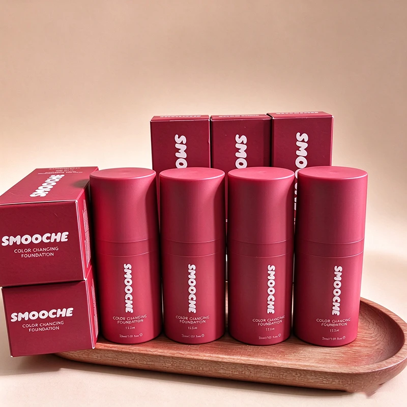 Fashion Newest Brand Color Changing Liquid Foundation Smooche No Synthetic Fragrances Hydrating Natural Glow Makeup Base Beauty