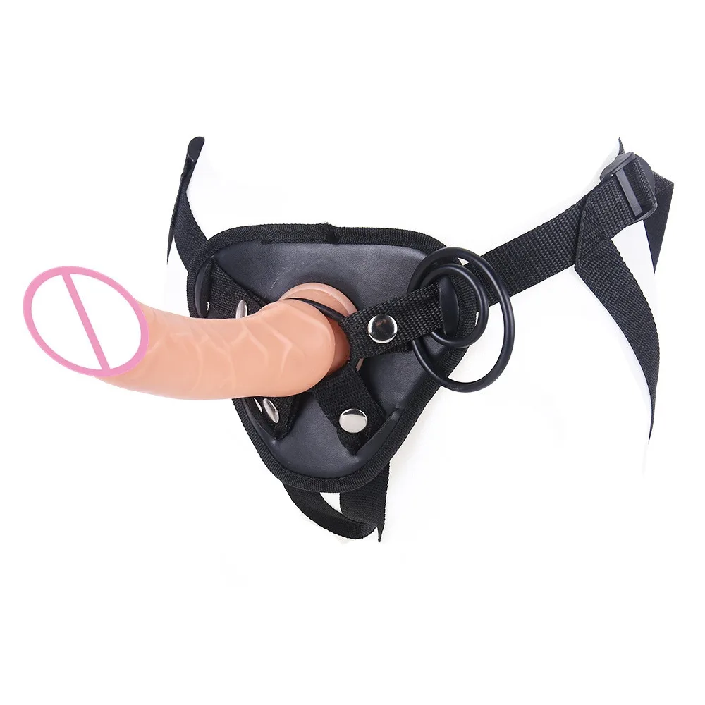Women Men Strap On Dildo Panties Wearable Penis Penetration Vagina Anal Massage Leather Harness Sex Toys For Couples Lesbian Gay