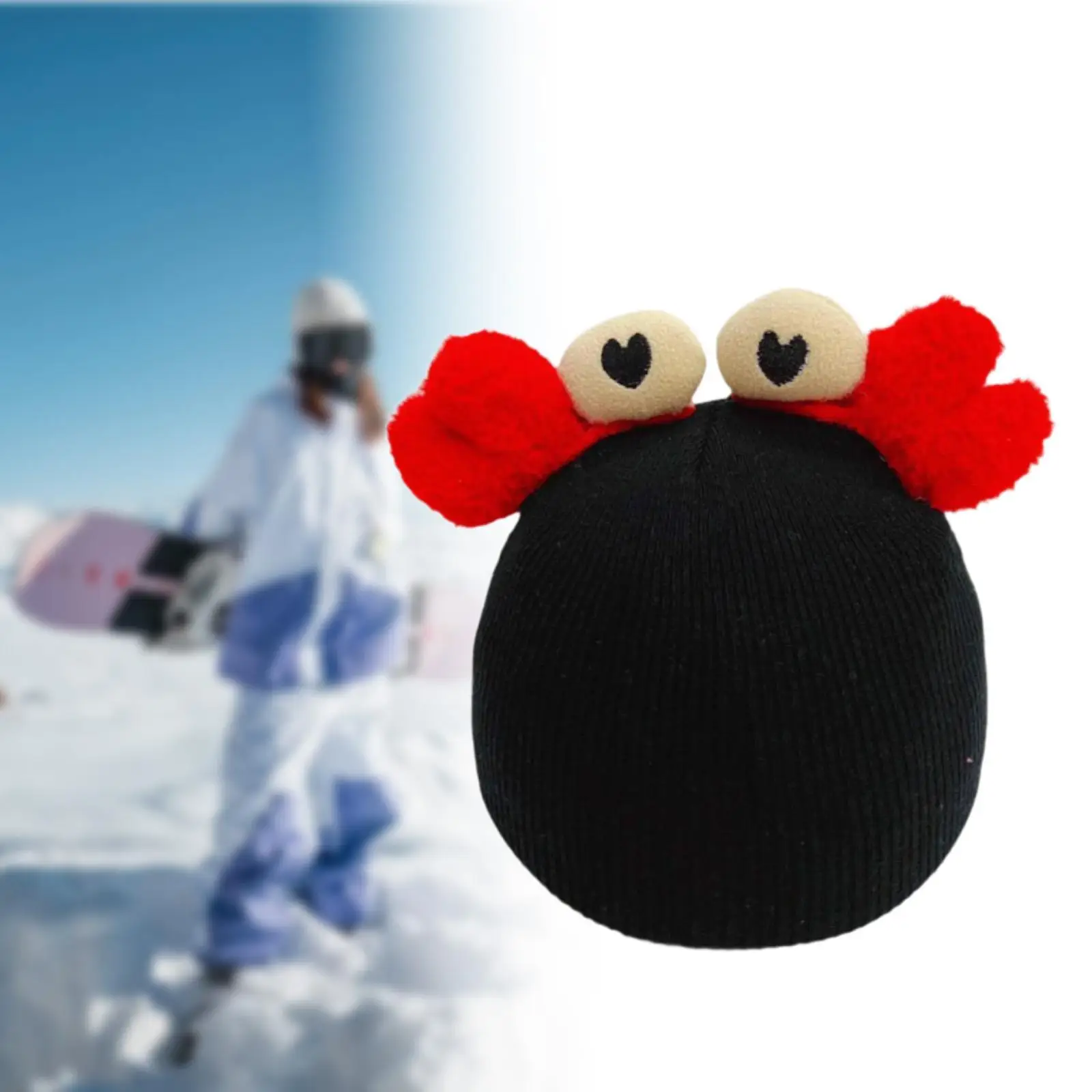 Funda para casco de esquí Crab Snow, divertida, fácil instalación, elegante funda para casco de esquí
