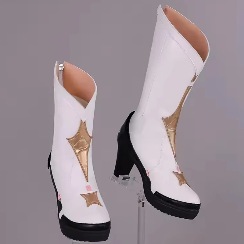 Wuthering Waves Aemeath High Heels Cosplay Game Shoe Accessories Props Anime Fleet Snowfluff for Woman Costume Matching Shoes