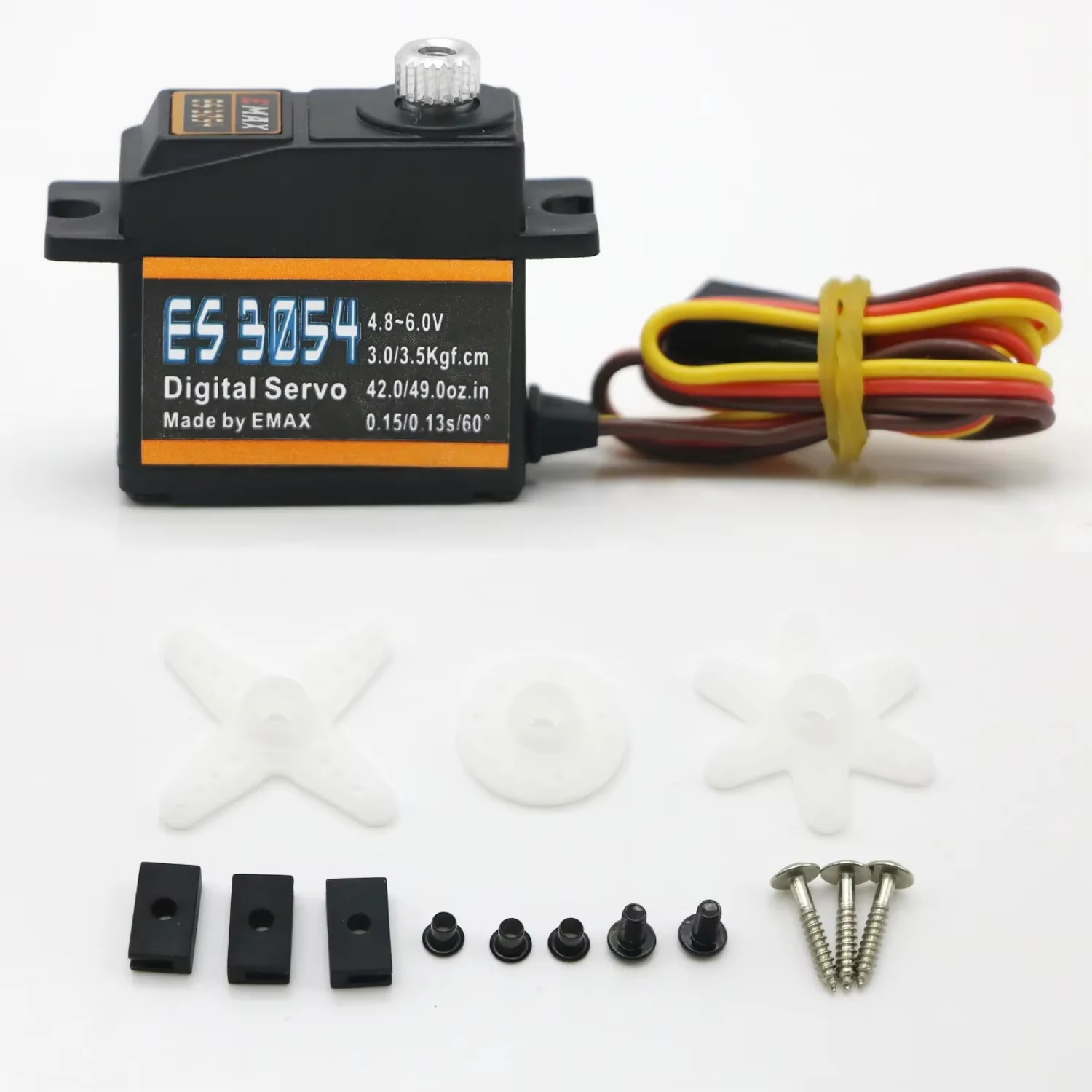 Emax ES3054 23T Metal Gear Digital Servo 17g 3.5kg 0.13sec Micro Servo for 3D fixed wing F3A stunt aircraft Glider 450 Helicopte