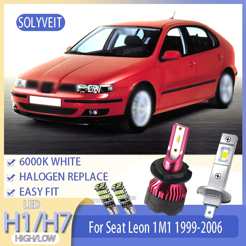 

High Quality Built for the Long Haul LED H1/H7 High Low Beam Bulb For Seat Leon 1M1 1999 2000 2001 2002 2003 2004 2005 2006
