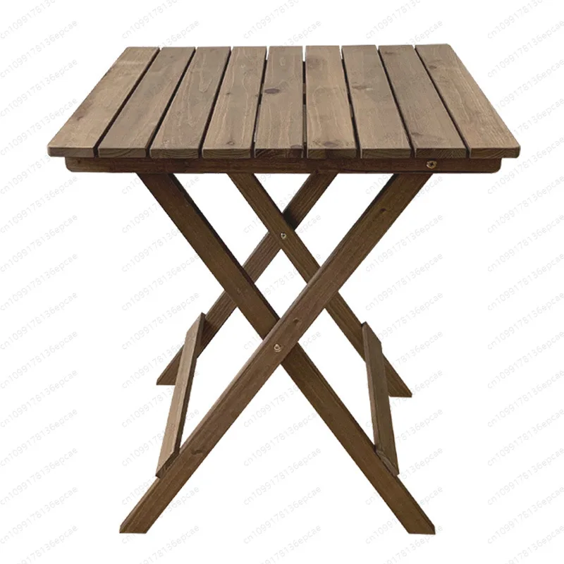 

Складной стол, уличный, портативный, киоск, повседневный набор, деревянный балконный стол и стулья.