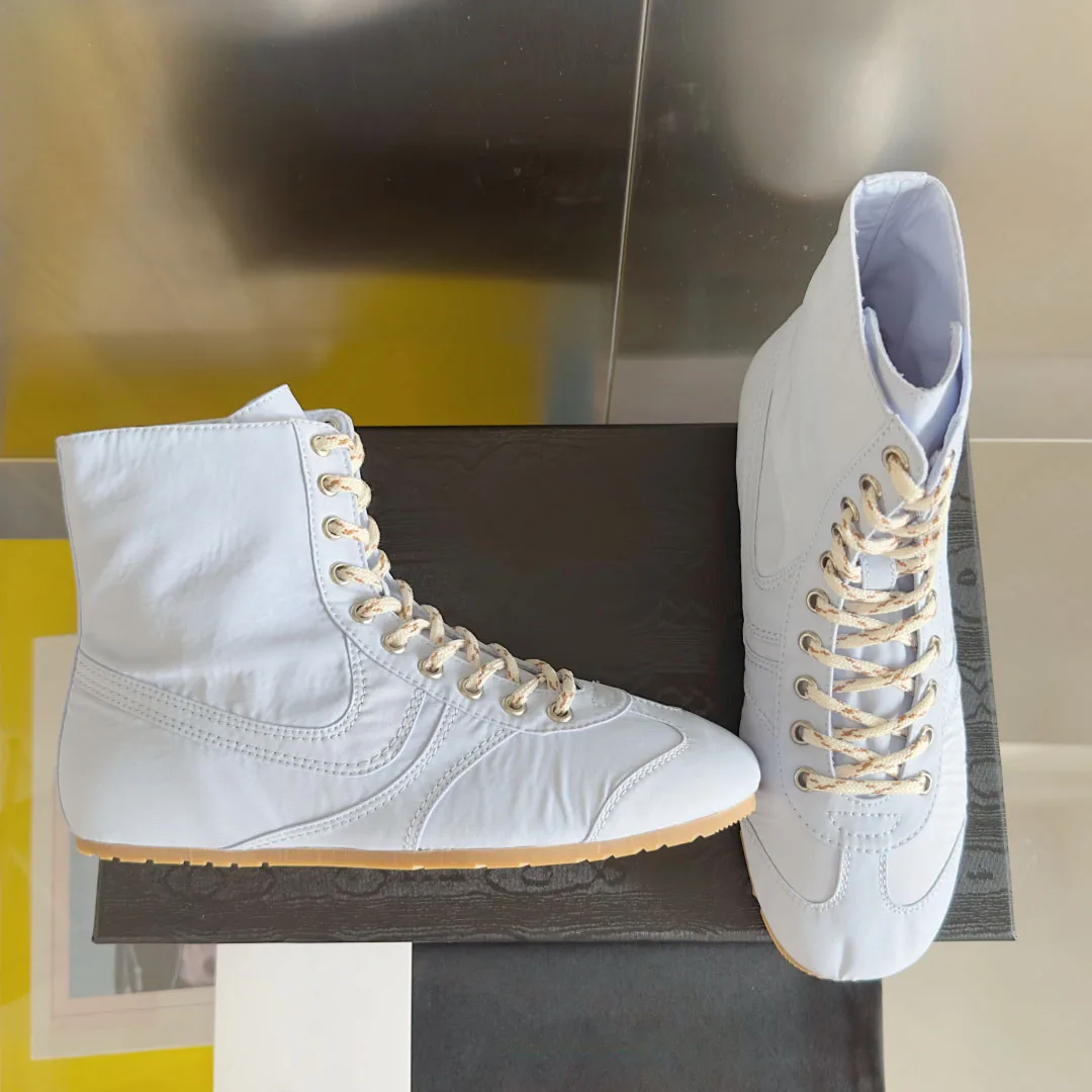 Picture 7: Women's Green Satin High Top Sneakers