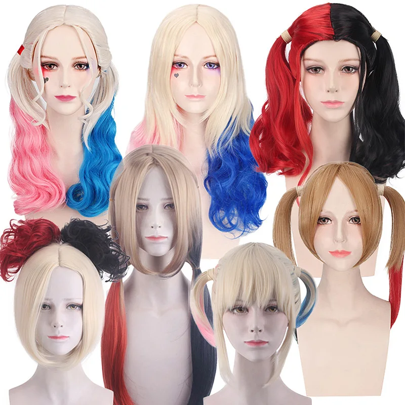 

Synthetic Cosplay Wig Dual Color Pigtails Halloween Carnival Costume Party Inspired By HQ Character