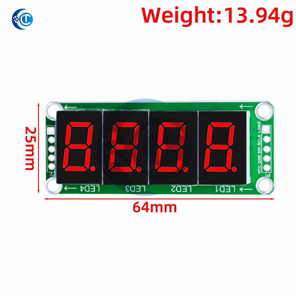 2/3/4-Segment 2-Digit LED Display Module: 74HC595 Shift Register (Static Drive) – Ideal for Arduino Projects