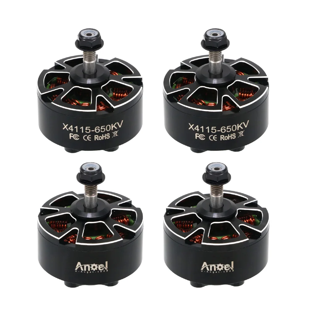 

4pcs/lot UAngel 4115 X4115 400KV / 650KV 3-8S Brushless Motor Compatible 13/15/16inch Propeller for FPV RC Racing Drone Parts