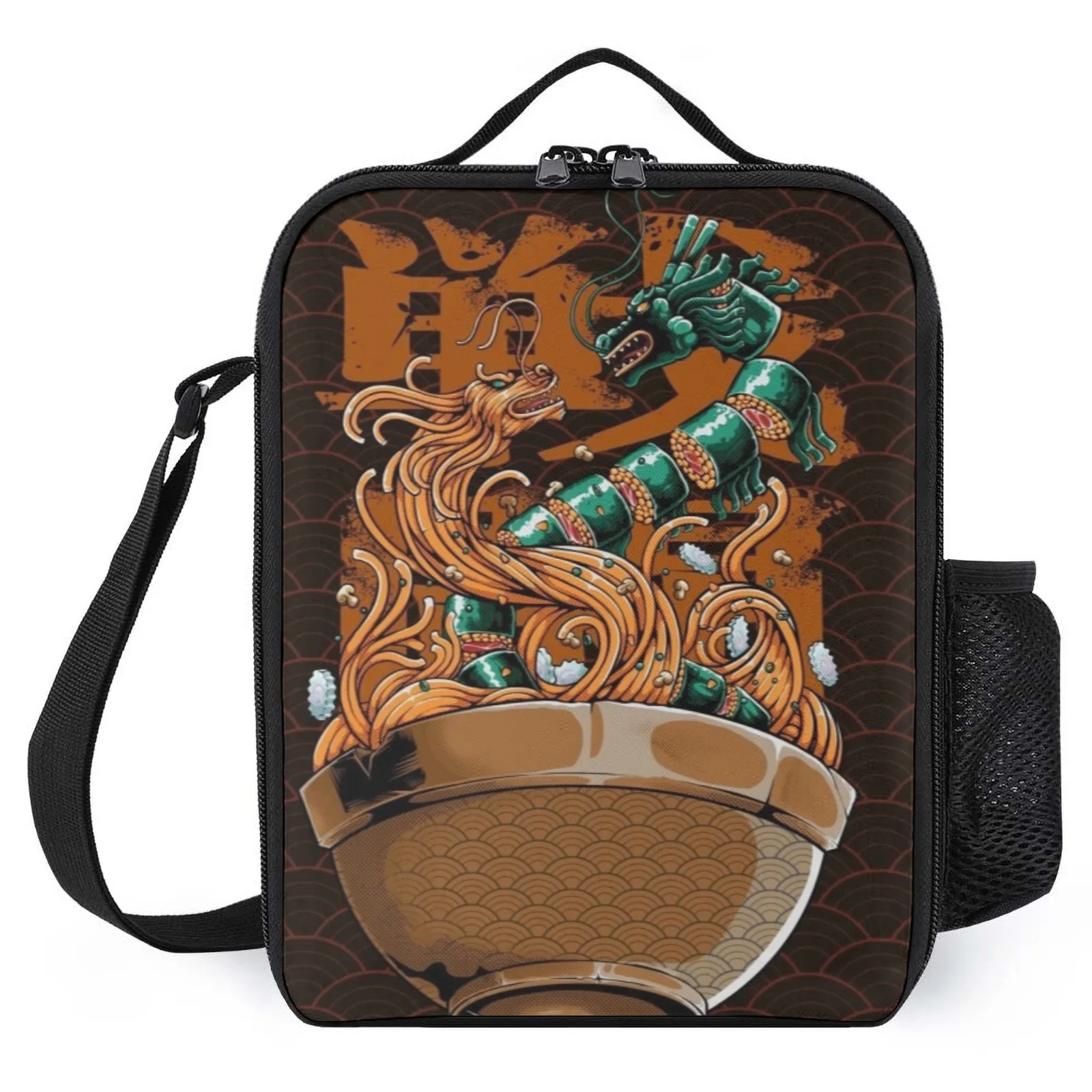 

DRAGON BATTLES Lancheira Printed Lunch Bag With Cooler Lunch Box Girl Insulation Lunch Box Bag
