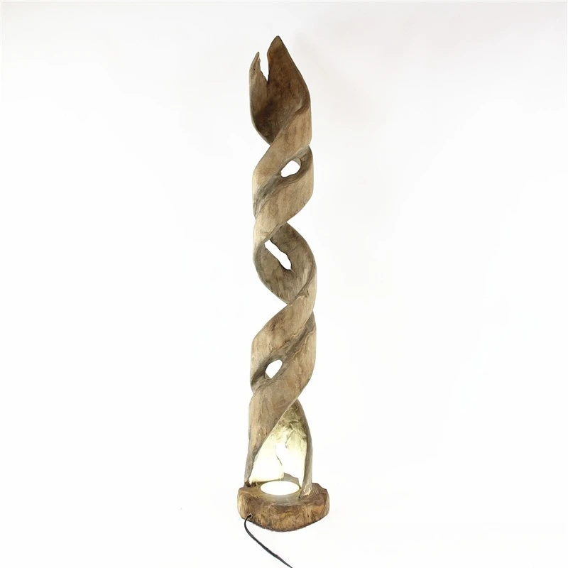 

Professional handmade log craft floor lamp pastoral warm homestay hotel decorative lamps
