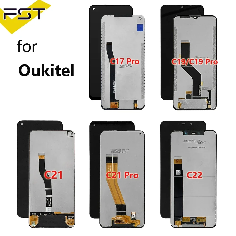 For OUKITEL C21 Pro LCD Display Touch Screen Digitizer For Oukitel C17 Pro LCD C22 C23 Pro C25 C32 C19 Pro C33 C35 C36 Display