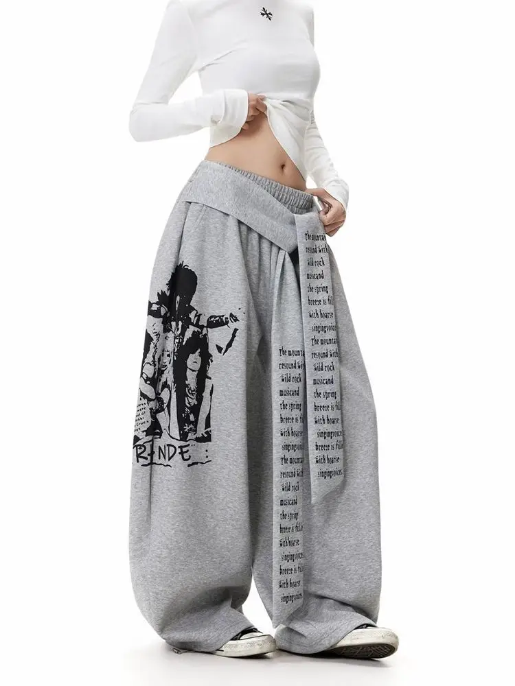 Pantaloni Scimitar da donna Cargo Vintage Autunno Velluto a coste Oversize Multi-tasche All'aperto Stile Grunge Elastico regolabile a gamba larga