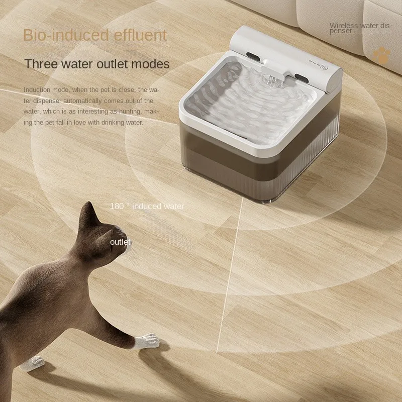 Imagem -06 - Smart Cat Water Fountain com Bomba sem Fio Indução Automática Destacável e Lavável 4l