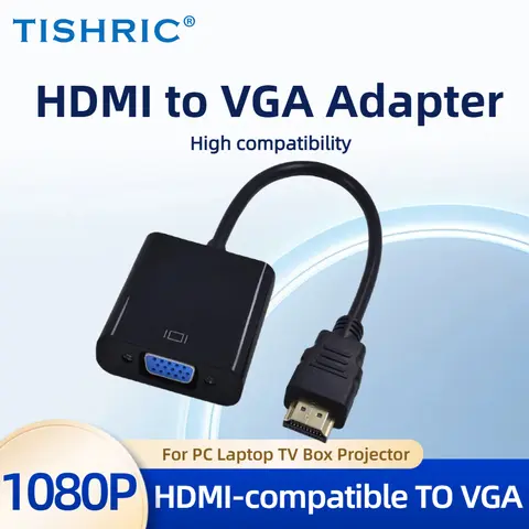 HDMI to VGA Adapter 1080P Converter TISHRIC