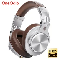 Oneodio-auriculares A70 Fusion con cable y Bluetooth 5,2, cascos inalámbricos para teléfono con micrófono, sobre la oreja, estudio DJ, auriculares de grabación