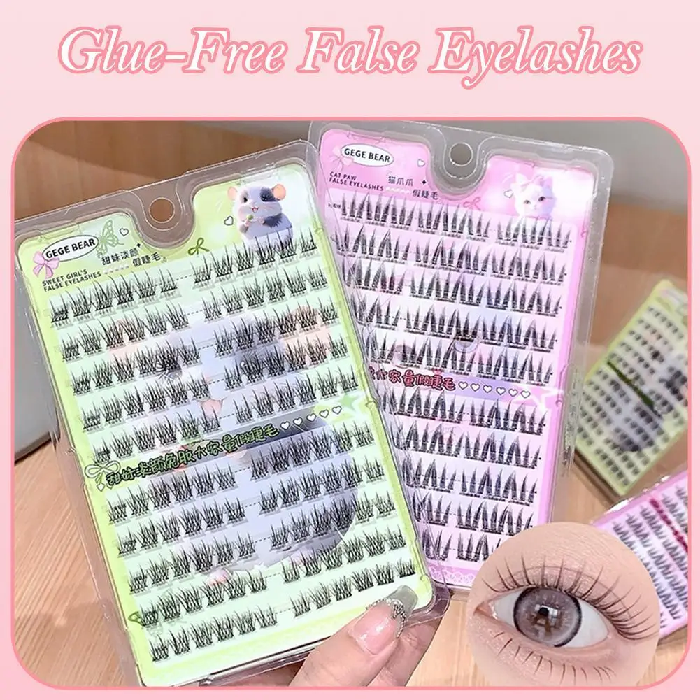 

Hot Large-capacity Glue-free False Eyelashes Sunflower Natural Thick C Curling Segmented Eyelashes Suitable For Daily Use