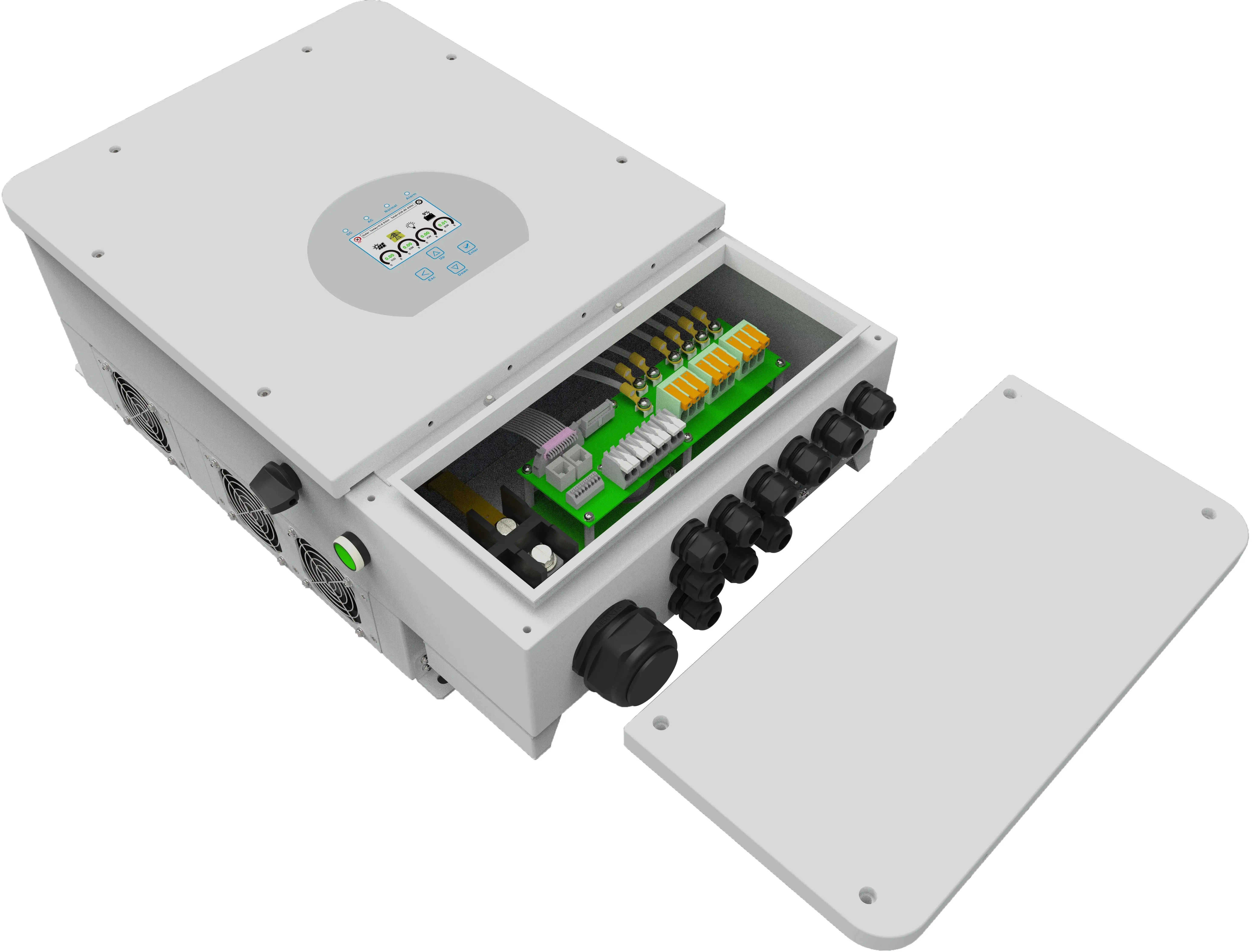 Deye SUN-10K-SG01HP3 10kw 12kw 15kw onduleur 3 phase 2 MPPT stockage d'énergie solaire hybride