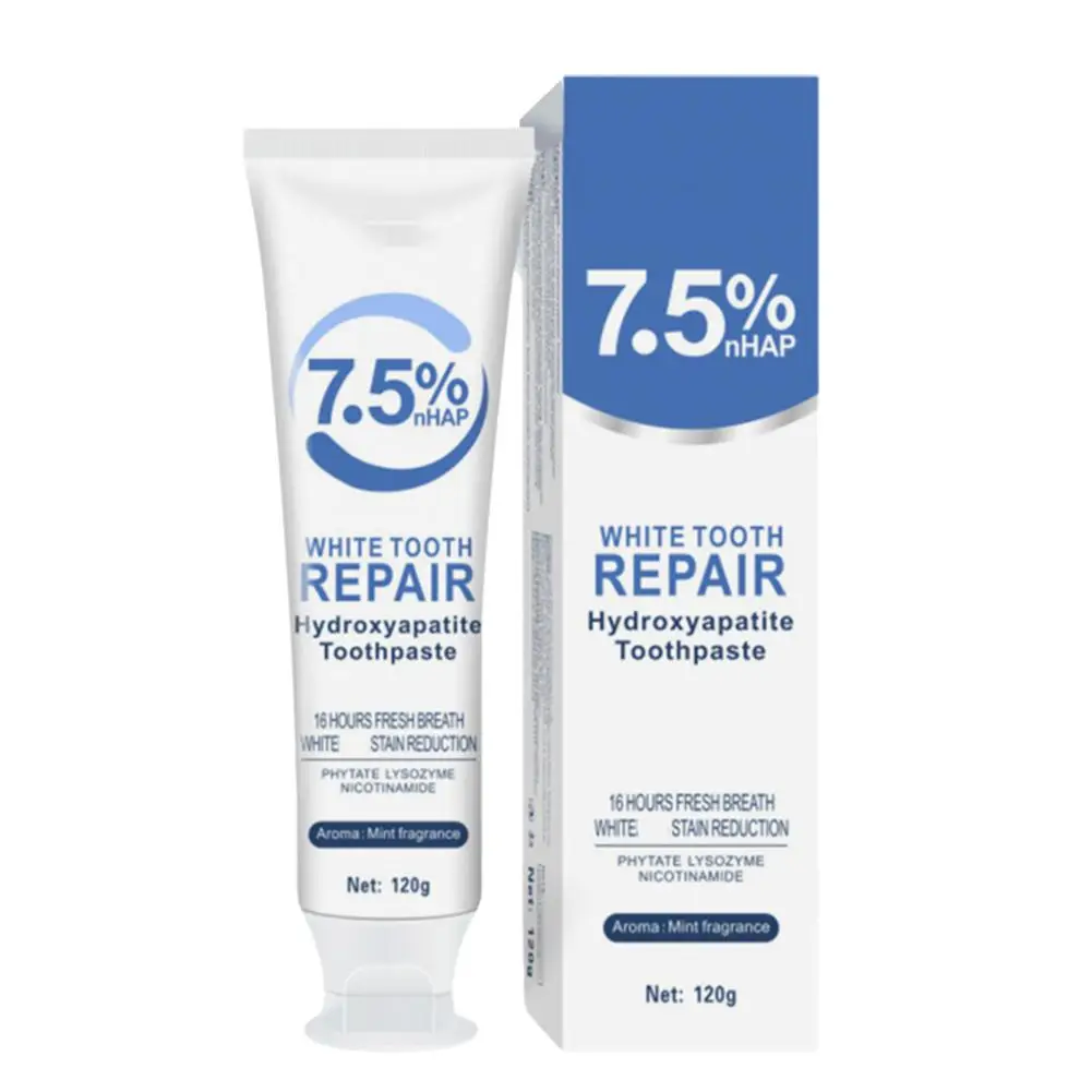 

Hydroxyapatite Whitening And Anti-Freckle Toothpaste, Containing Active Peptides, Removes Tobacco, Tea, Coffee Stains