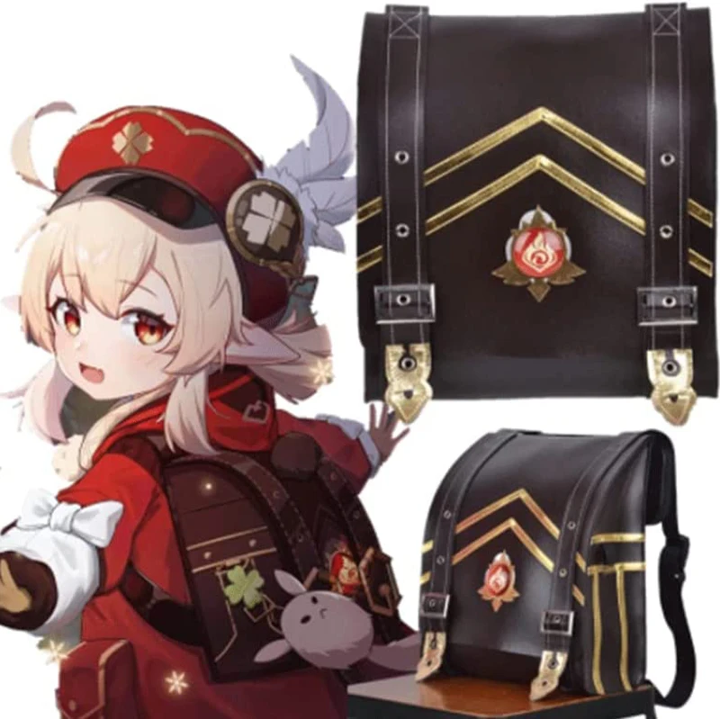 

Anime Game Genshin Impact Klee Spark Knight Cute Shoulder Bag Lolita Bag Cosplay Prop Halloween High Capacity Backpack Halloween