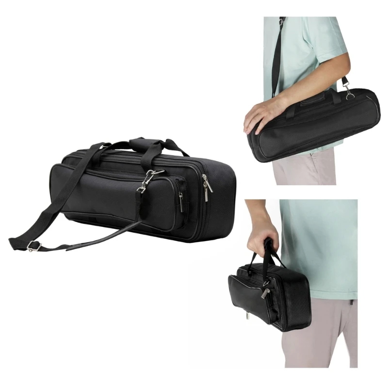 Portable and Versatile 16 or 17 Hole Flute Bag Handbag Carrying Case Shoulder Bags for Carry Your Instrument with DropShipping