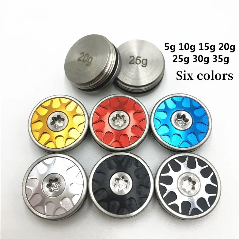 

Suitable for golf ball putter counterweight screws, golf ball putter screws, fire wheel type, with 3 colors available