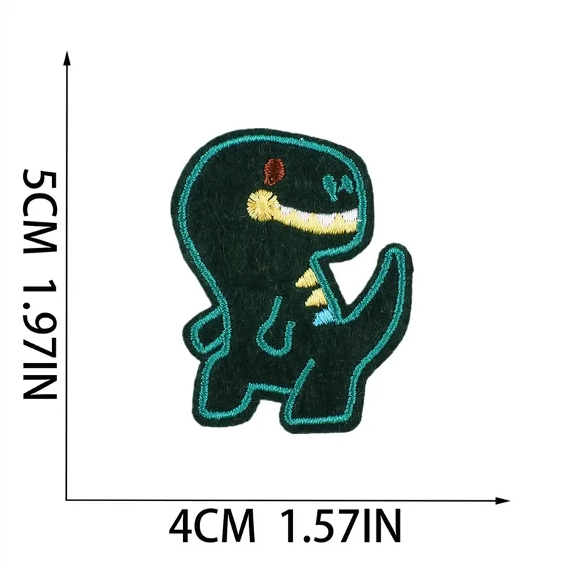 1 szt. Naszywki naprasowanki na ubrania do szycia haftu dinozaura topliwe naszywka ubraniowa dekoracja torby paski