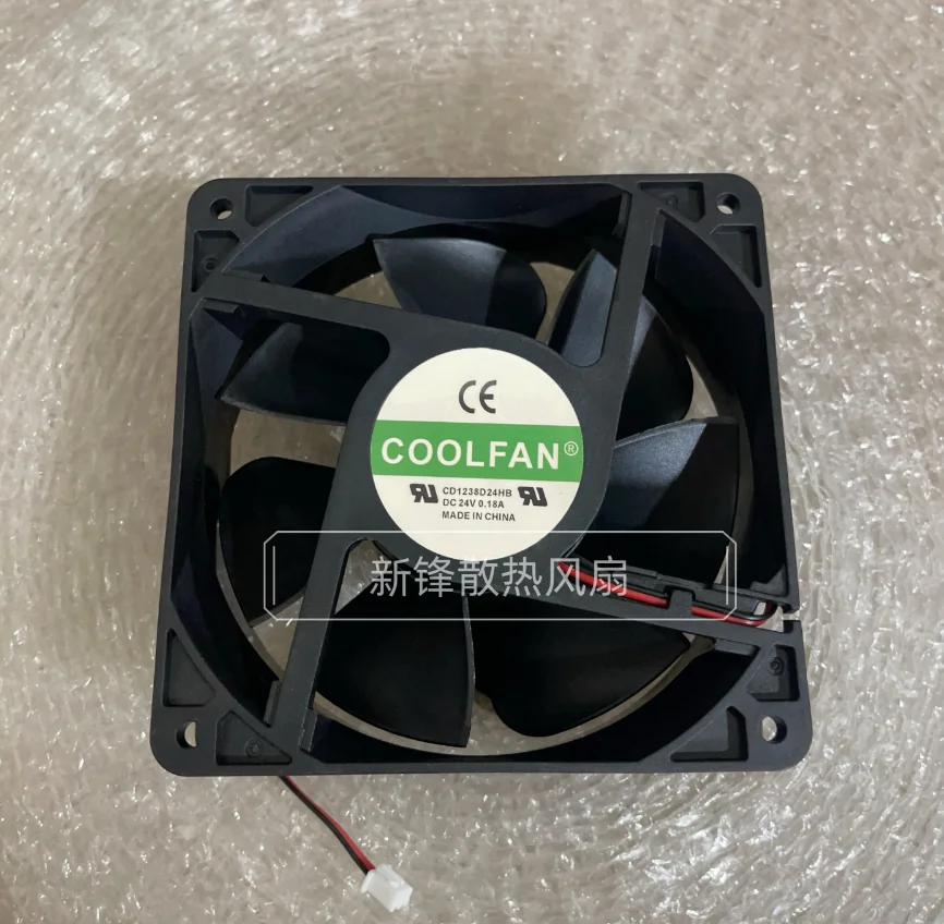 

COOLFAN CD1238D24HB DC 24 В 0,18 А 120x120x38 мм 2-проводной охлаждающий вентилятор для сервера